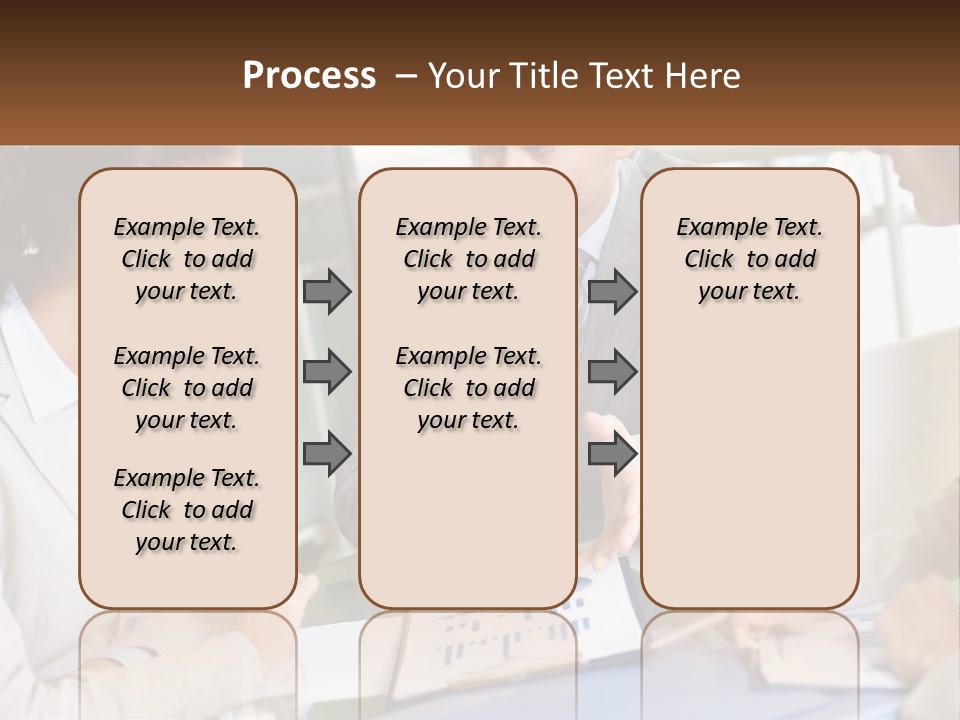 A Group Of People Sitting Around A Table Talking PowerPoint Template