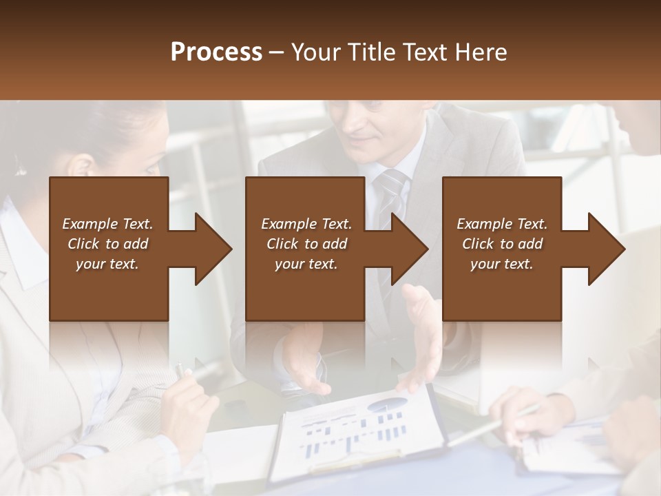 A Group Of People Sitting Around A Table Talking PowerPoint Template