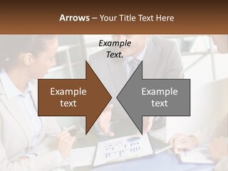 A Group Of People Sitting Around A Table Talking PowerPoint Template