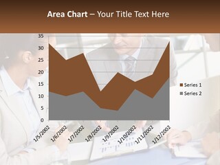 A Group Of People Sitting Around A Table Talking PowerPoint Template