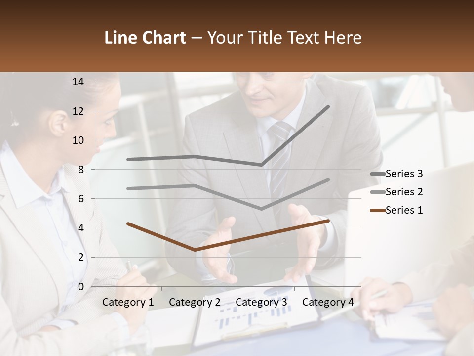 A Group Of People Sitting Around A Table Talking PowerPoint Template