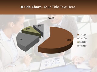 A Group Of People Sitting Around A Table Talking PowerPoint Template