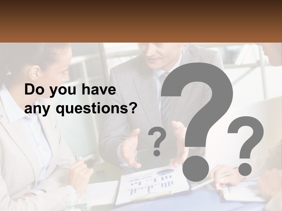 A Group Of People Sitting Around A Table Talking PowerPoint Template