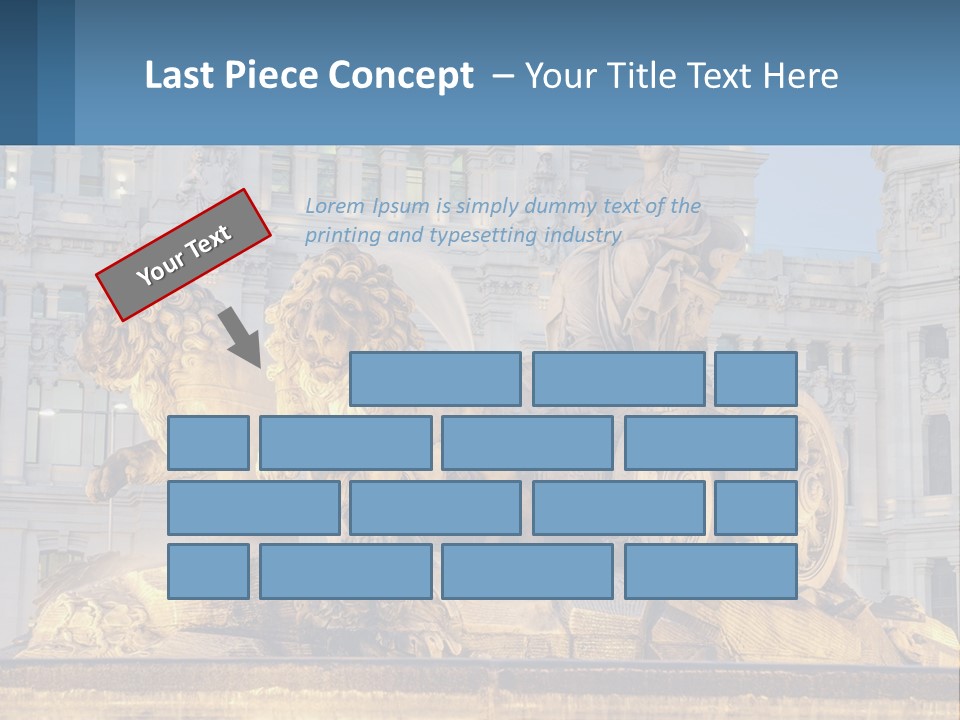 A Large Building With A Fountain And Statues In Front Of It PowerPoint Template