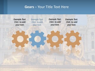 A Large Building With A Fountain And Statues In Front Of It PowerPoint Template