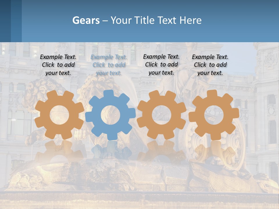 A Large Building With A Fountain And Statues In Front Of It PowerPoint Template