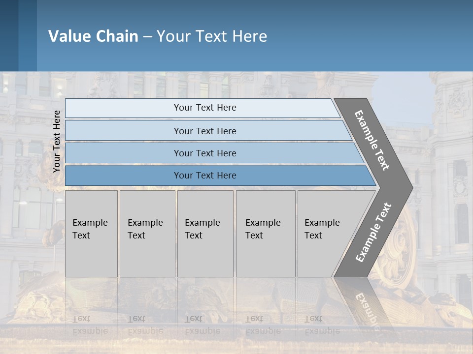 A Large Building With A Fountain And Statues In Front Of It PowerPoint Template