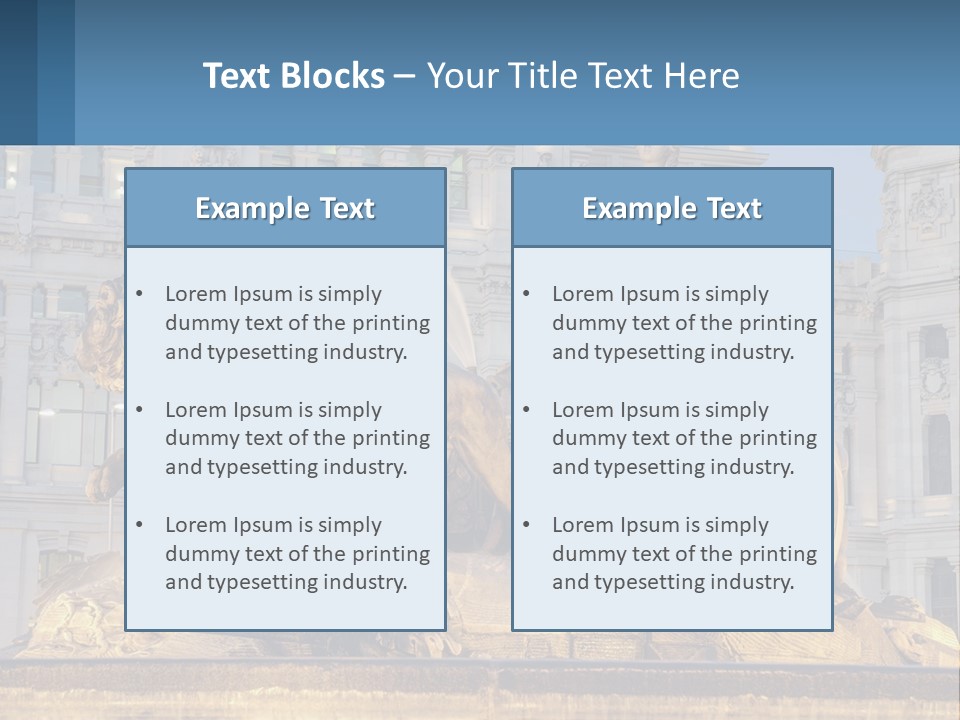 A Large Building With A Fountain And Statues In Front Of It PowerPoint Template