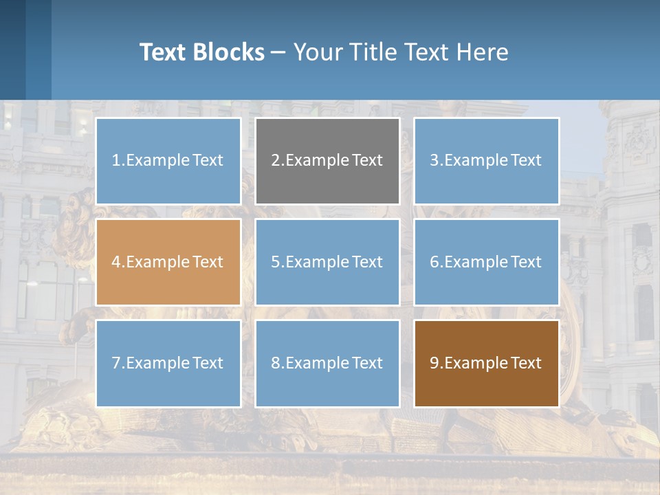 A Large Building With A Fountain And Statues In Front Of It PowerPoint Template