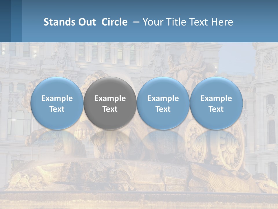 A Large Building With A Fountain And Statues In Front Of It PowerPoint Template