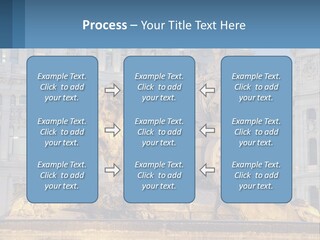 A Large Building With A Fountain And Statues In Front Of It PowerPoint Template