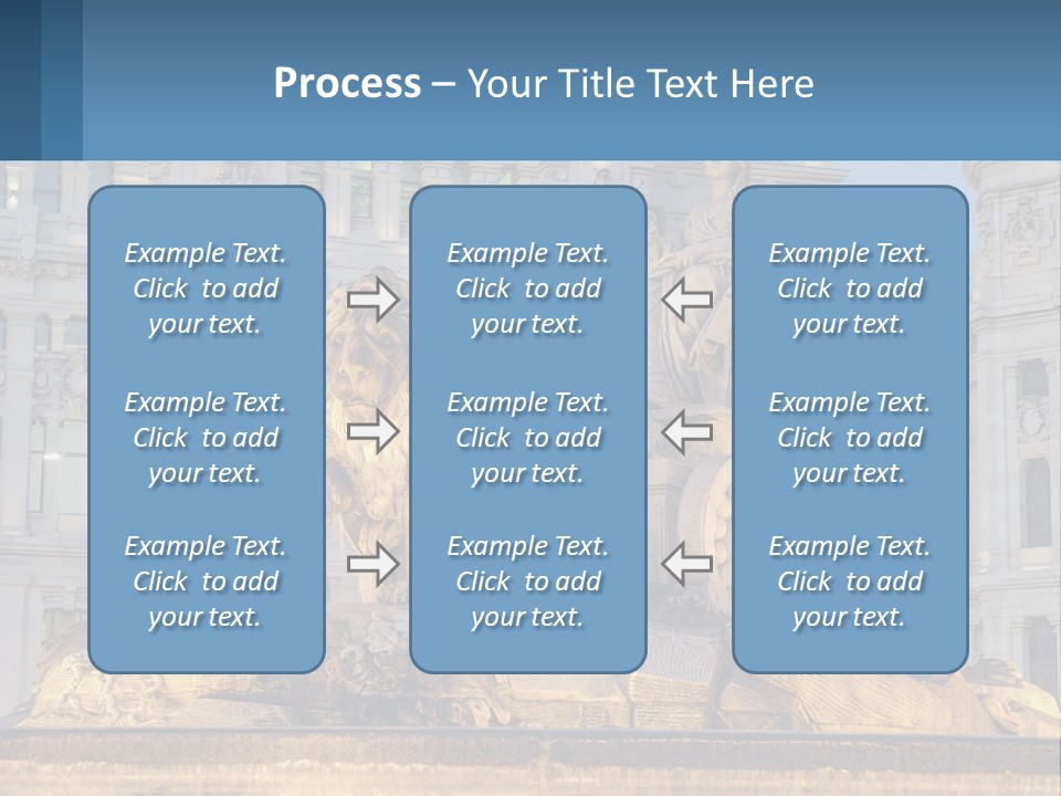 A Large Building With A Fountain And Statues In Front Of It PowerPoint Template