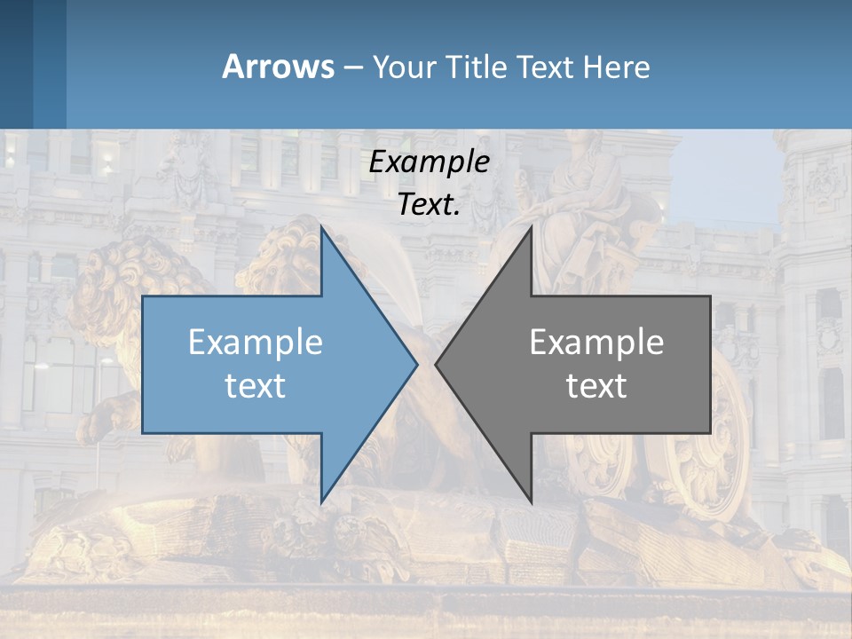 A Large Building With A Fountain And Statues In Front Of It PowerPoint Template