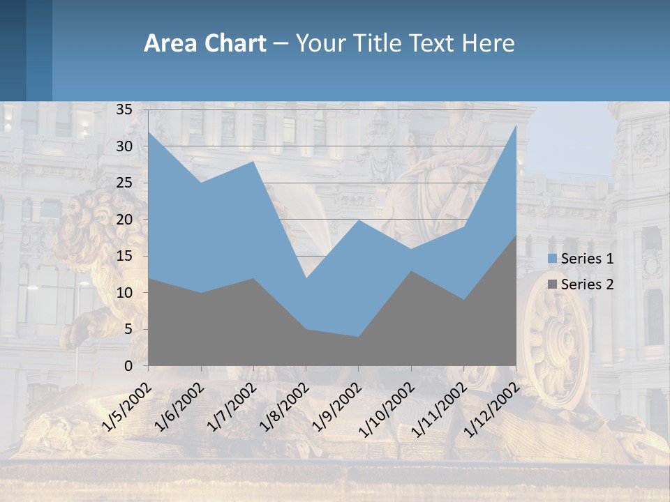 A Large Building With A Fountain And Statues In Front Of It PowerPoint Template