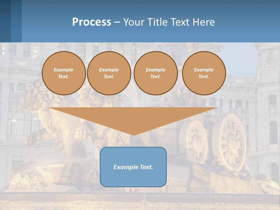 A Large Building With A Fountain And Statues In Front Of It PowerPoint Template