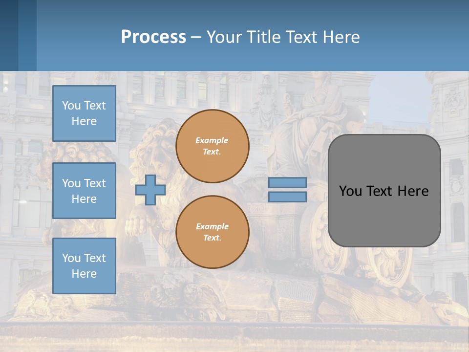 A Large Building With A Fountain And Statues In Front Of It PowerPoint Template