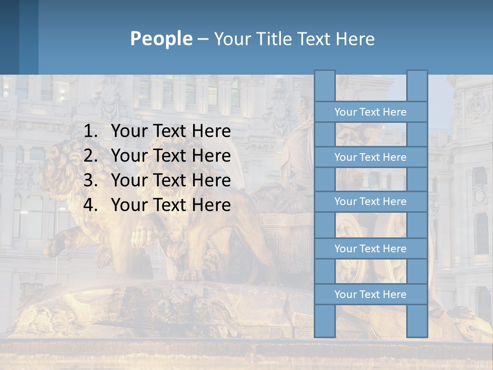 A Large Building With A Fountain And Statues In Front Of It PowerPoint Template