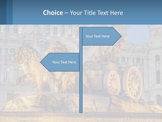 A Large Building With A Fountain And Statues In Front Of It PowerPoint Template