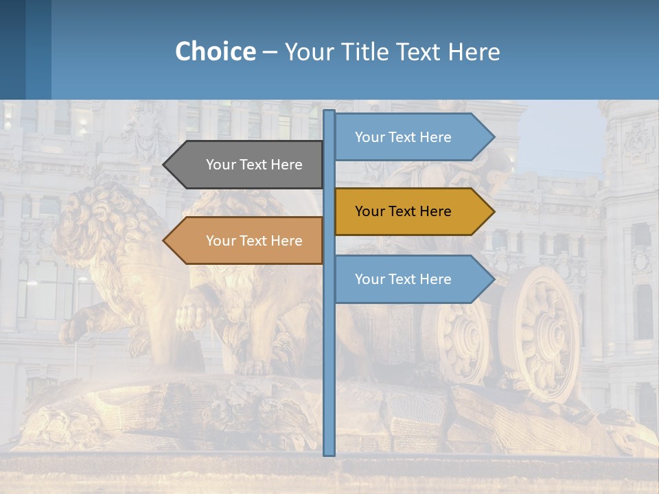 A Large Building With A Fountain And Statues In Front Of It PowerPoint Template