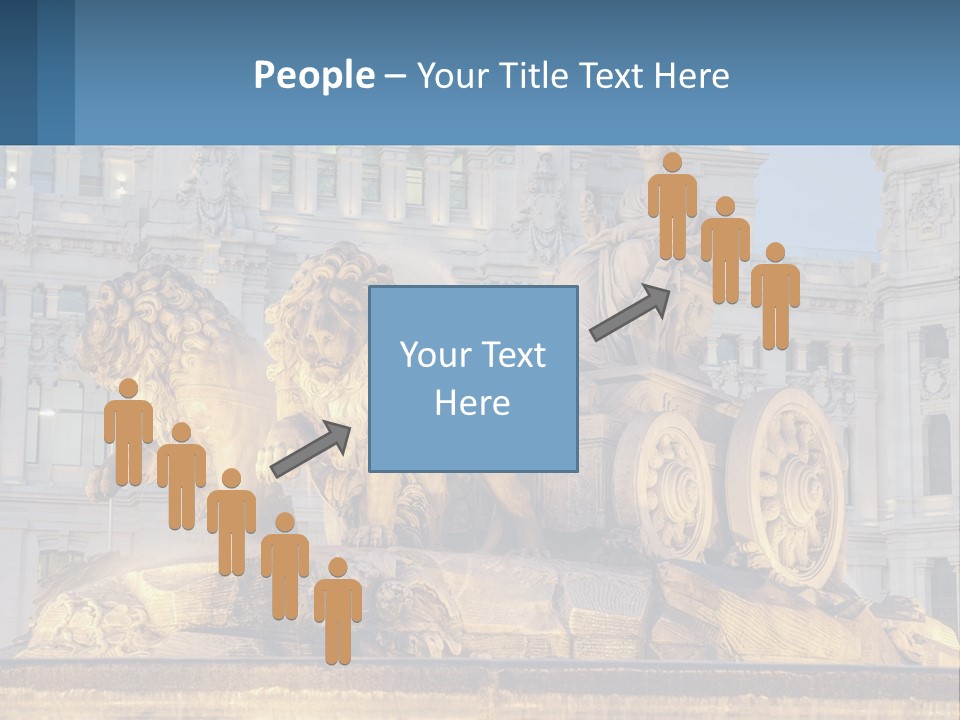 A Large Building With A Fountain And Statues In Front Of It PowerPoint Template