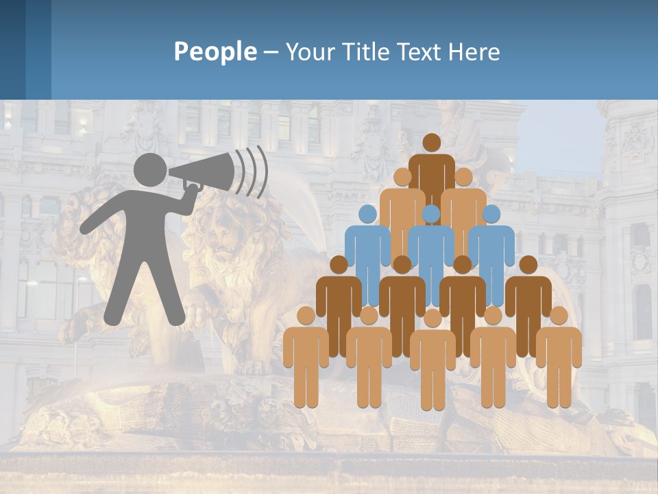 A Large Building With A Fountain And Statues In Front Of It PowerPoint Template