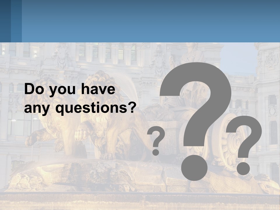 A Large Building With A Fountain And Statues In Front Of It PowerPoint Template