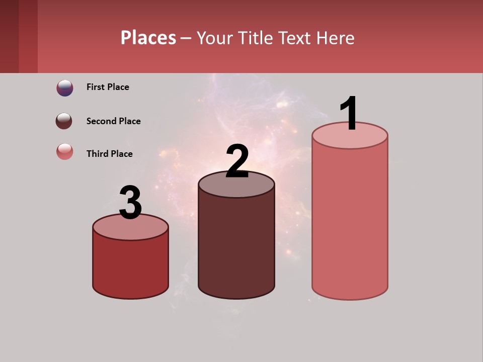 A Colorful Explosion Of Light On A Black Background PowerPoint Template