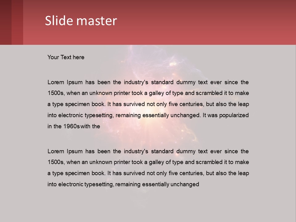 A Colorful Explosion Of Light On A Black Background PowerPoint Template