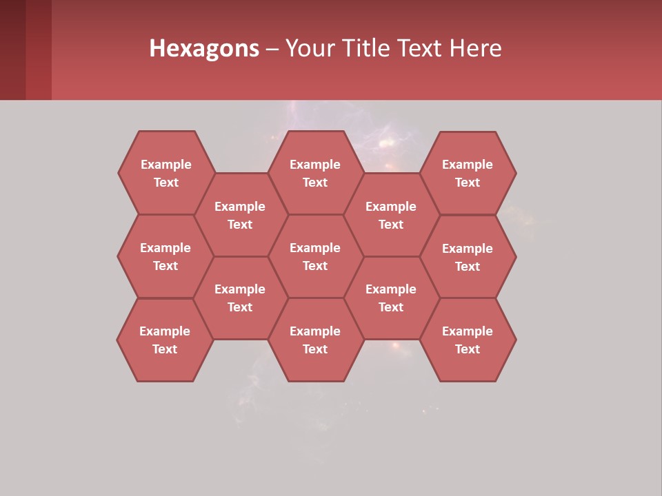 A Colorful Explosion Of Light On A Black Background PowerPoint Template