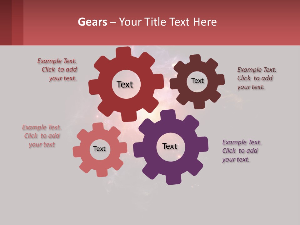 A Colorful Explosion Of Light On A Black Background PowerPoint Template