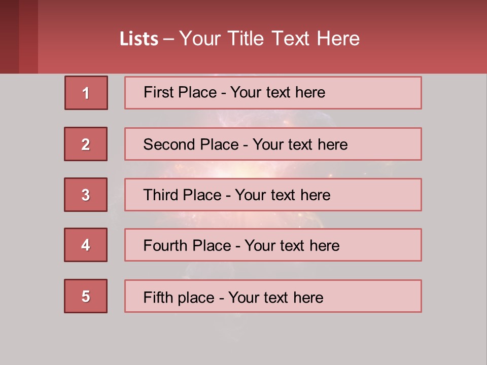 A Colorful Explosion Of Light On A Black Background PowerPoint Template