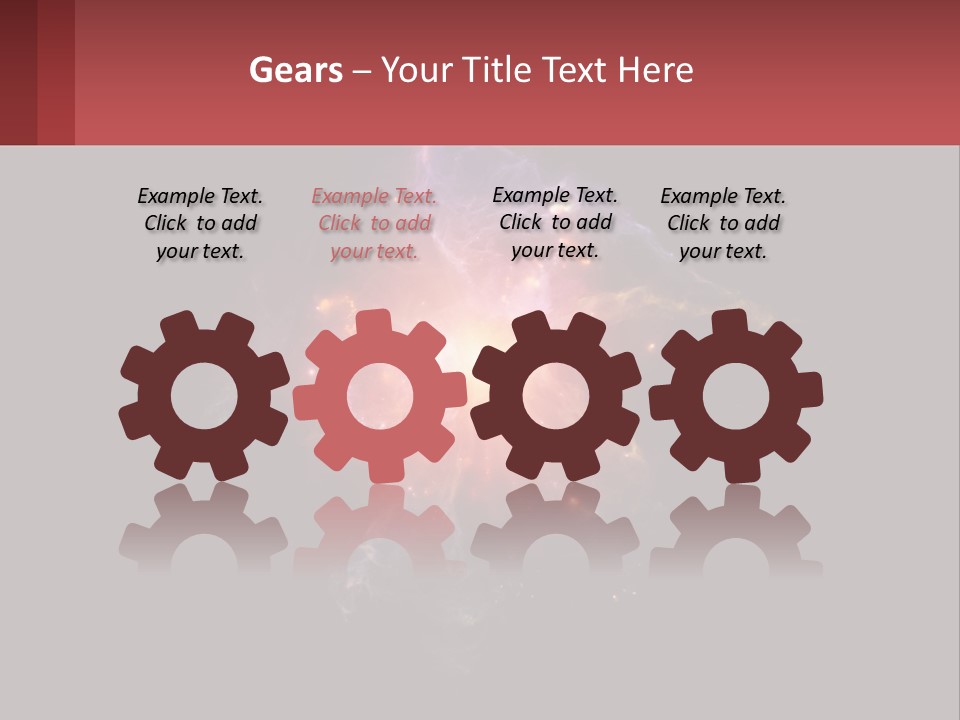 A Colorful Explosion Of Light On A Black Background PowerPoint Template