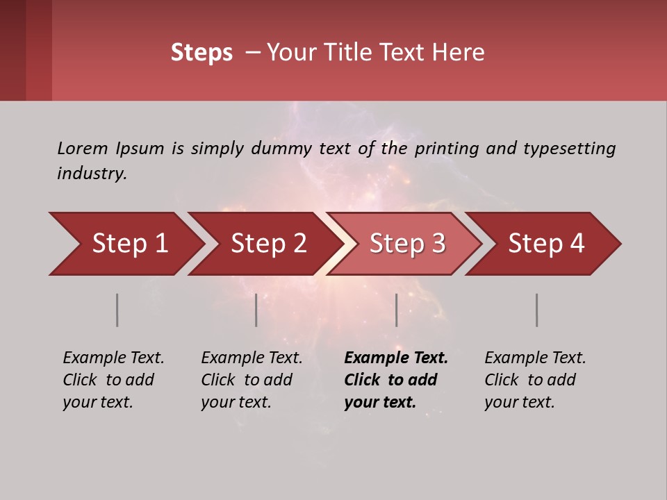 A Colorful Explosion Of Light On A Black Background PowerPoint Template
