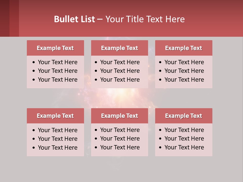 A Colorful Explosion Of Light On A Black Background PowerPoint Template