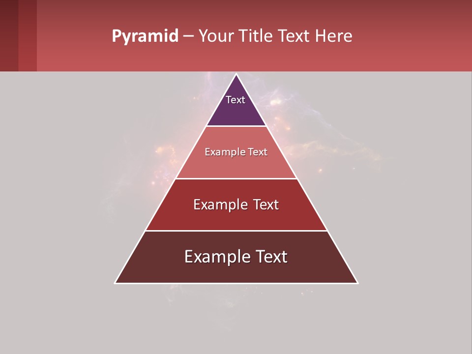 A Colorful Explosion Of Light On A Black Background PowerPoint Template