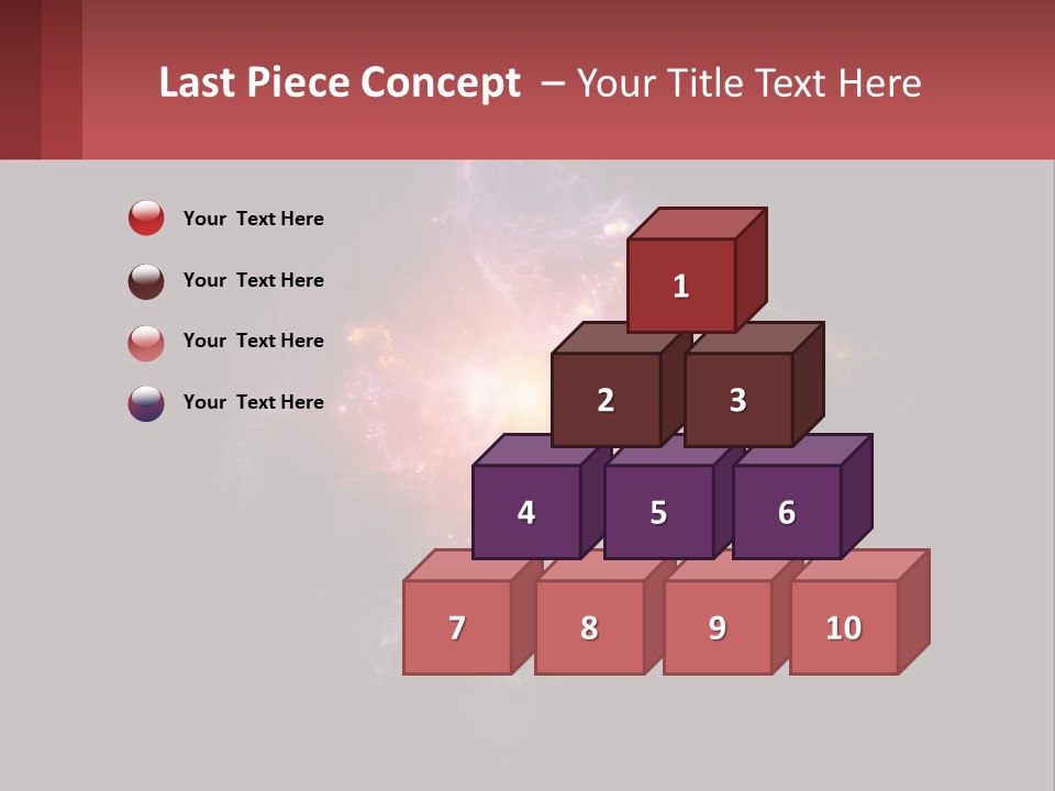 A Colorful Explosion Of Light On A Black Background PowerPoint Template