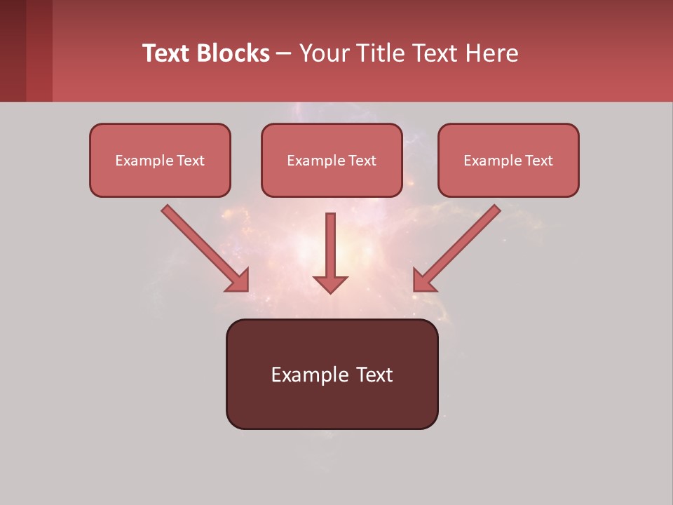 A Colorful Explosion Of Light On A Black Background PowerPoint Template