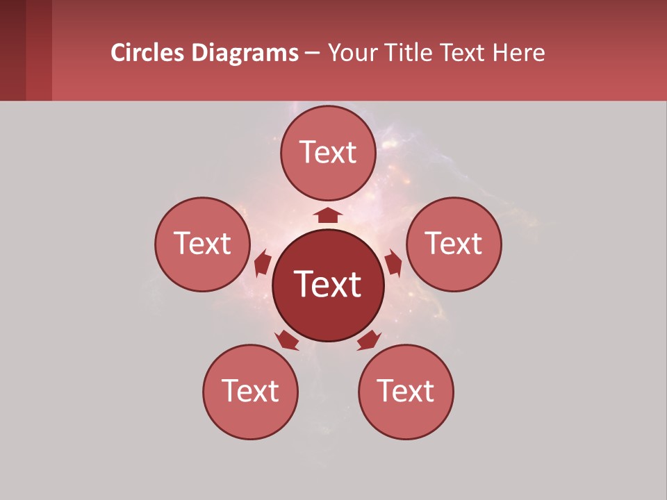 A Colorful Explosion Of Light On A Black Background PowerPoint Template