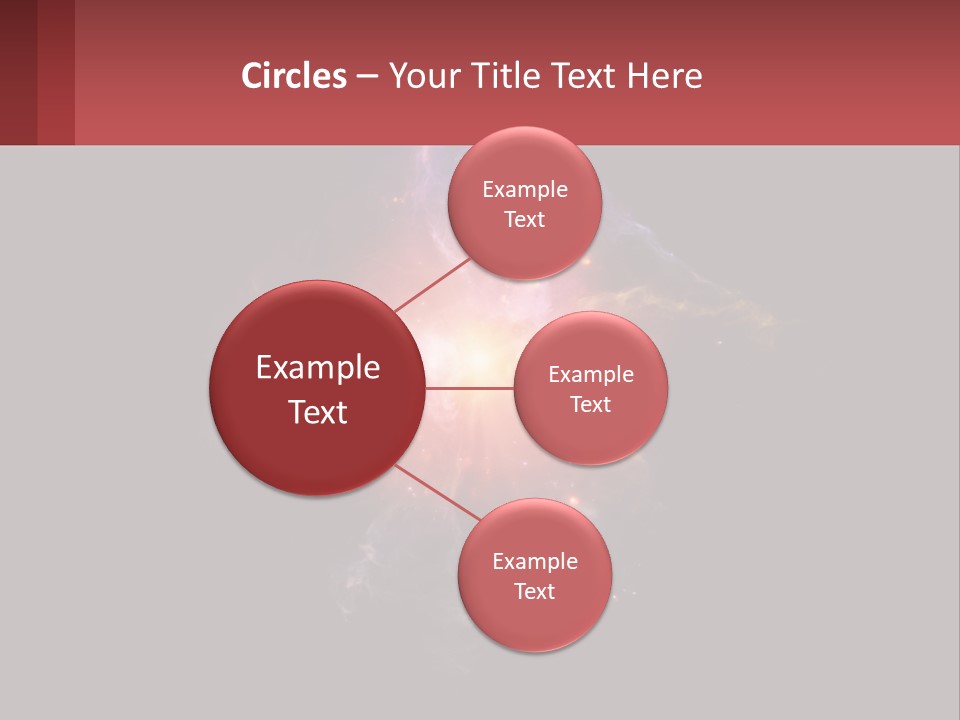 A Colorful Explosion Of Light On A Black Background PowerPoint Template