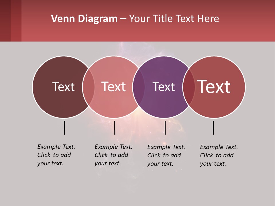 A Colorful Explosion Of Light On A Black Background PowerPoint Template