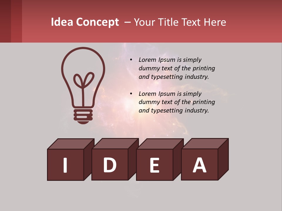 A Colorful Explosion Of Light On A Black Background PowerPoint Template