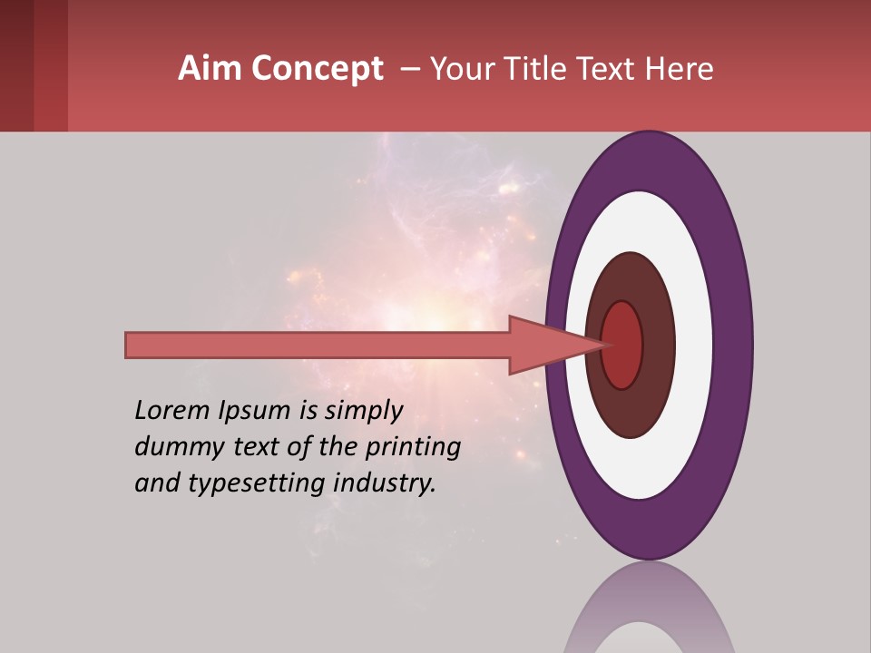 A Colorful Explosion Of Light On A Black Background PowerPoint Template