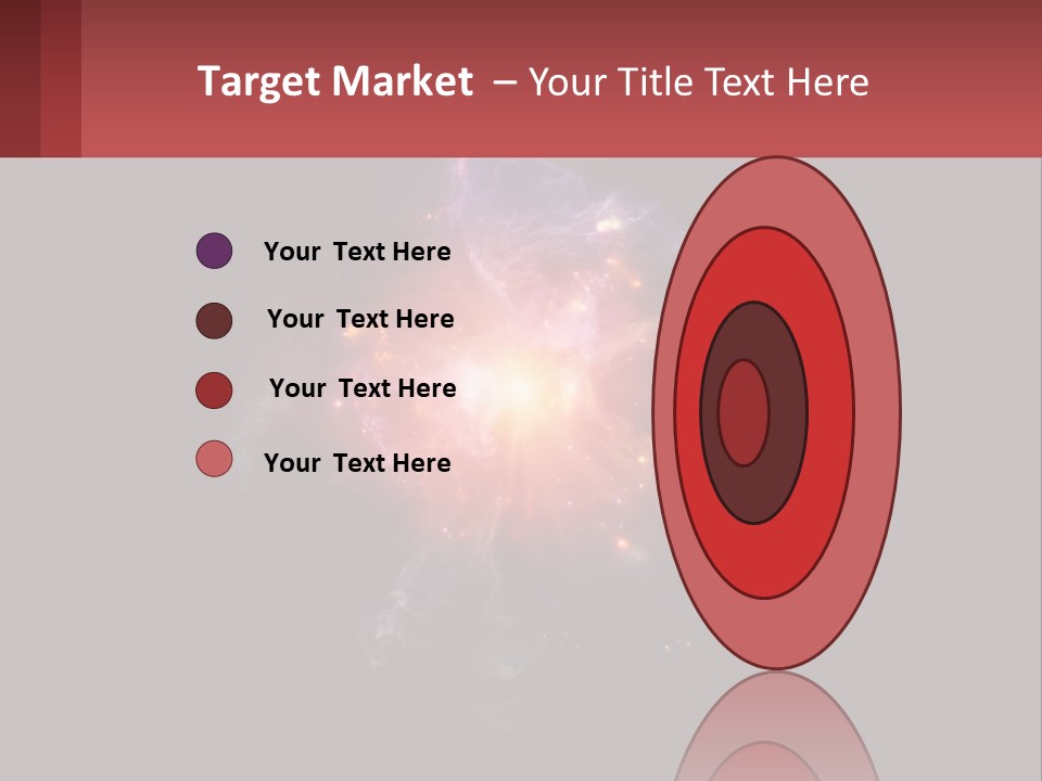 A Colorful Explosion Of Light On A Black Background PowerPoint Template