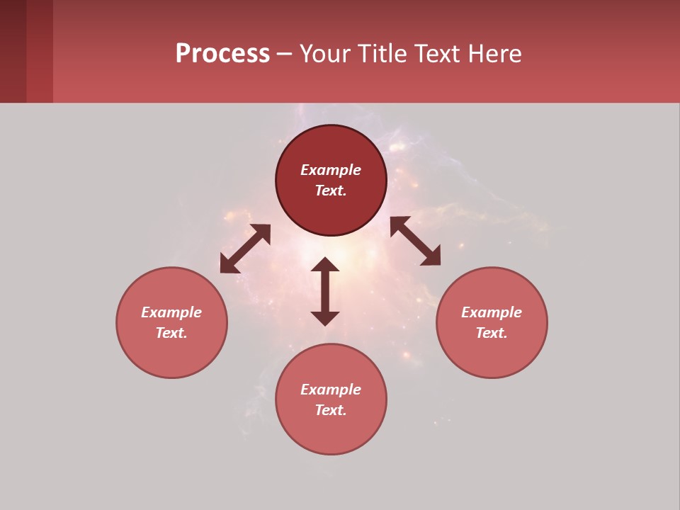 A Colorful Explosion Of Light On A Black Background PowerPoint Template