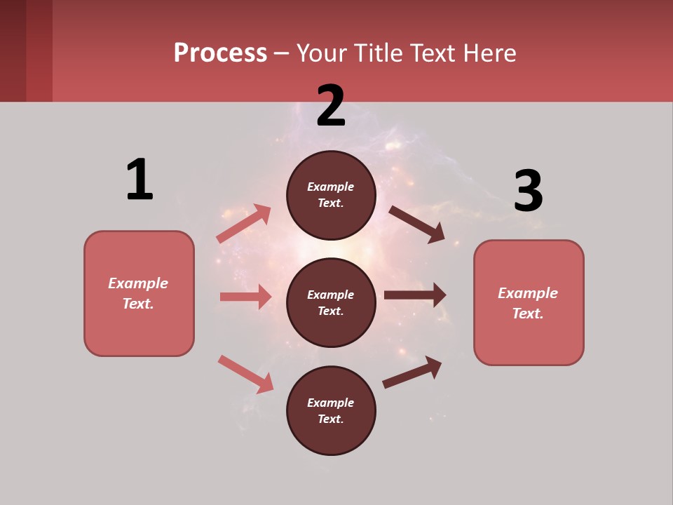 A Colorful Explosion Of Light On A Black Background PowerPoint Template