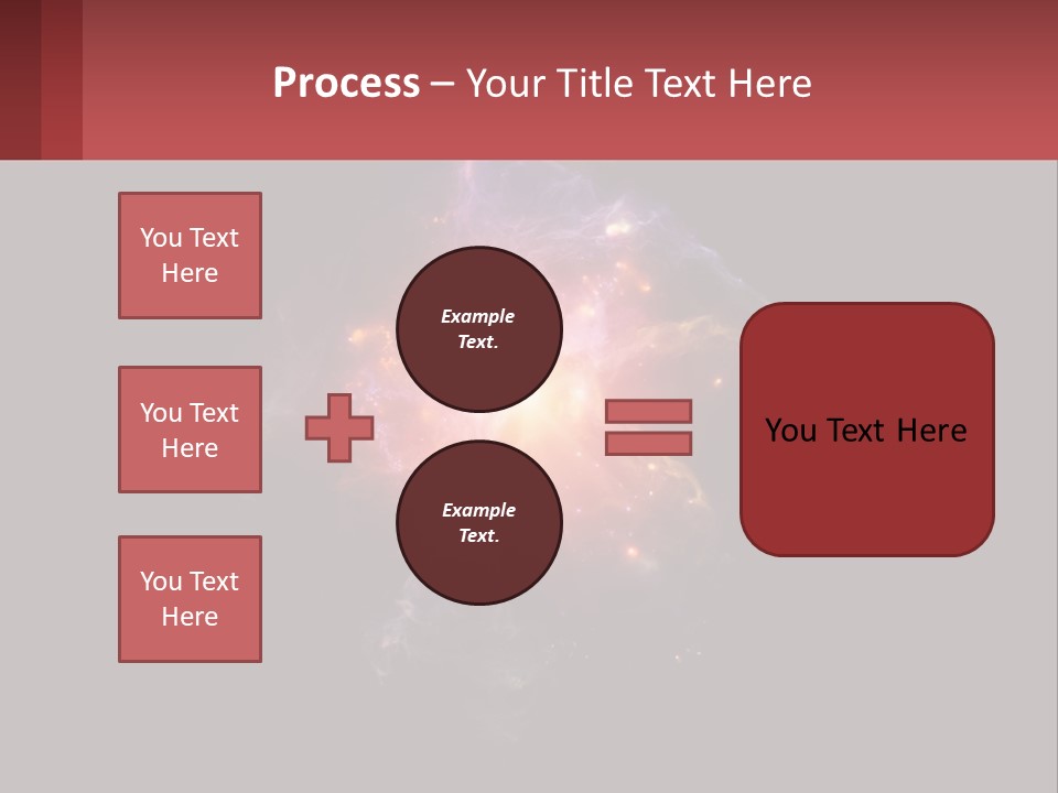 A Colorful Explosion Of Light On A Black Background PowerPoint Template