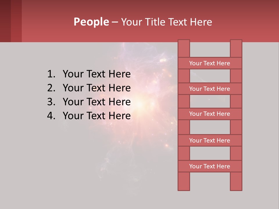 A Colorful Explosion Of Light On A Black Background PowerPoint Template
