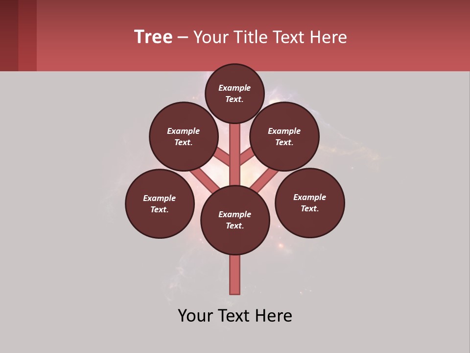 A Colorful Explosion Of Light On A Black Background PowerPoint Template