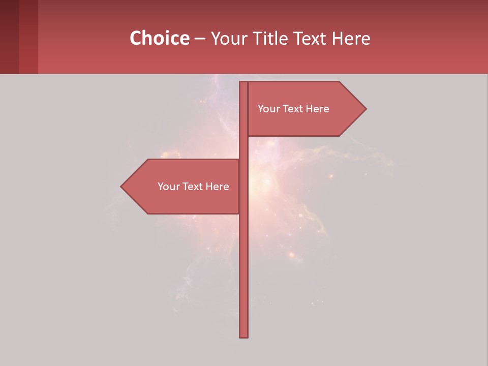 A Colorful Explosion Of Light On A Black Background PowerPoint Template