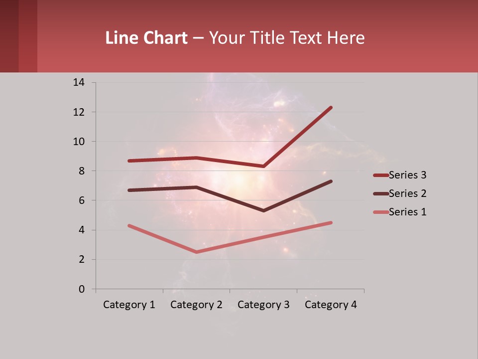 A Colorful Explosion Of Light On A Black Background PowerPoint Template